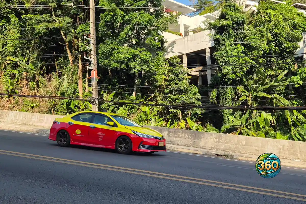 Exemple d'un taxi à Phuket