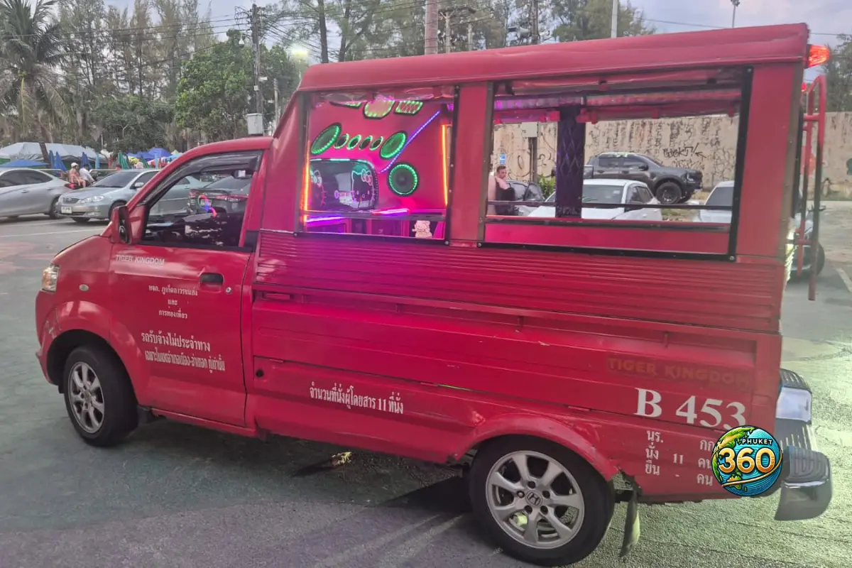 Exemple de Tuk-tuk que l'on retrouve à Phuket