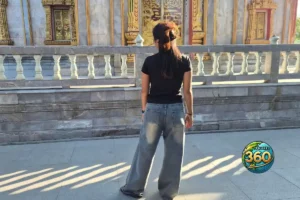 Exemple d'une tenue appropriée dans un temple pour les femmes