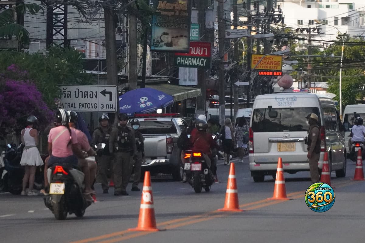 Exemple d'un checkpoint de contrôle de police